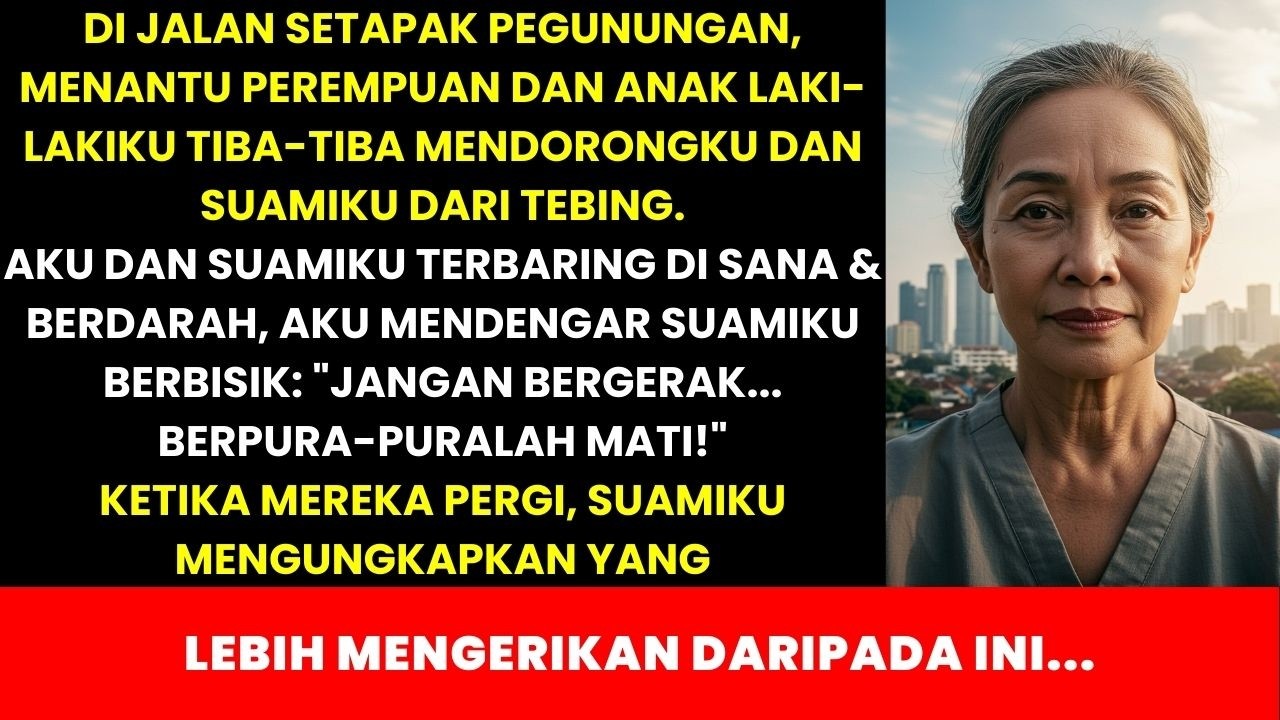 ANAK & MENANTUKU TEGA MENDORONGKU & SUAMIKU KE JURANG! BISIKAN SUAMIKU MENGUNGKAP YANG LEBIH KEJAM..