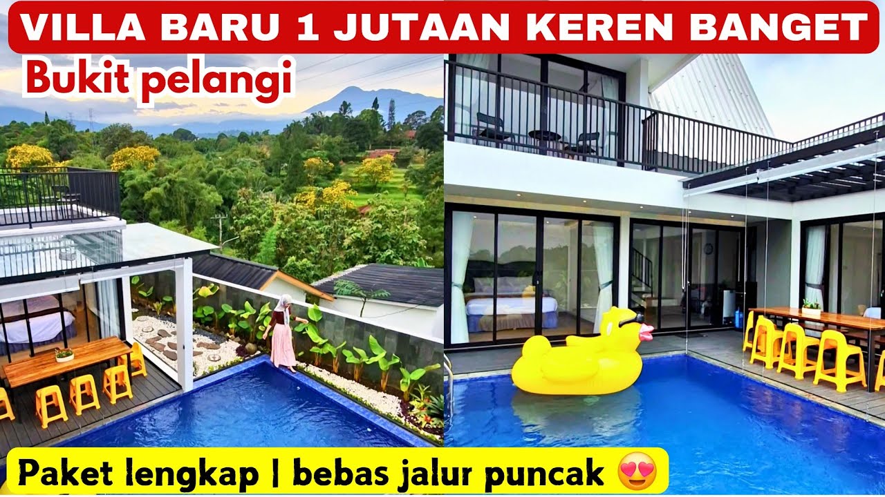 VILLA BARU 1 JUTA'AN‼️KEREN BANGET‼️bukit pelangi villa #villa #puncak #bogor #sentul