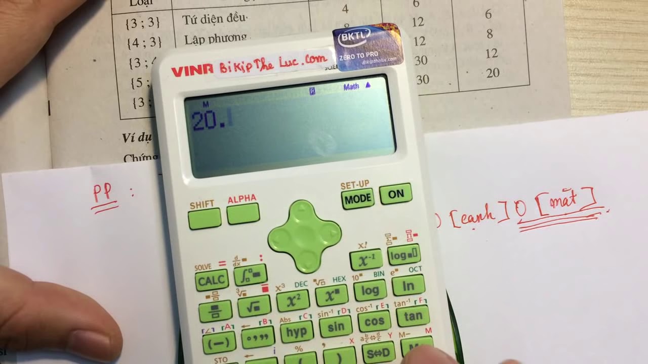 Bí Kíp Nhớ 5 Khối Đa Diện Đều Bằng Casio & Vinacal