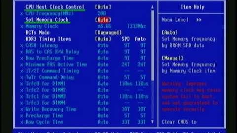 Lesson 03: Overclocking related settings in the BIOS - AMD CPU Overclocking