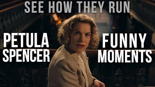 Funny Moments \& Reactions with Petula Spencer | See How They Run (2022)