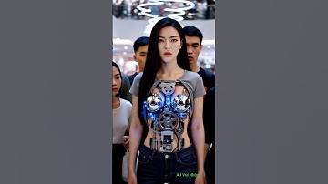 Cô gái xinh đẹp cho mọi người biết mình là 1 robot #shortvideo #robotgirl #ai #aivideo