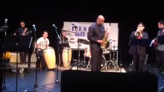 Dr. Mtafiti Imara on the horn and mic