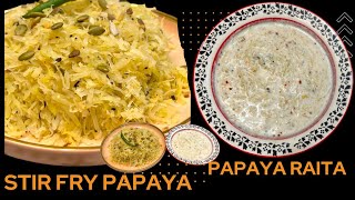 Stir Fry Papaya | Vegetable Stir Fry | स्वादिष्ट सलाद कैसे बनाएं | 2 Healthy & Easy Salad Recipes