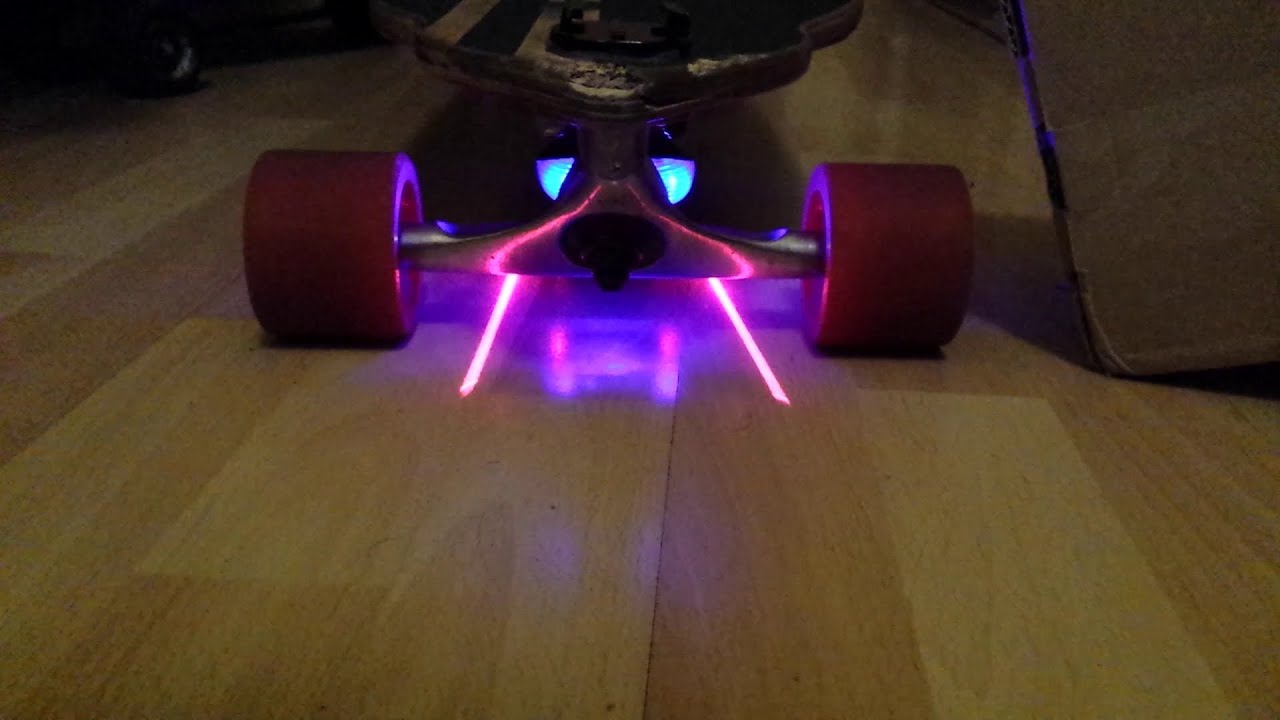 Longboard Laser Led Setup