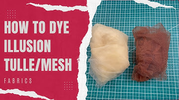 How to dye tulle net/ illusion mesh #illusionmesh #tullefabric #tulle #tulledress #mesh