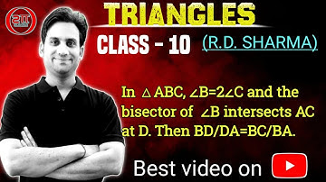 In △ABC, ∠B=2∠C and the bisector of ∠B intersects AC at D. Prove that BD/DA=BC/BA.