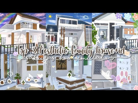 [ Bagi - bagi Id ] Top 3 Aesthetic family house + props Id 🧸♡ ˎˊ˗ || Id Sakura school simulator