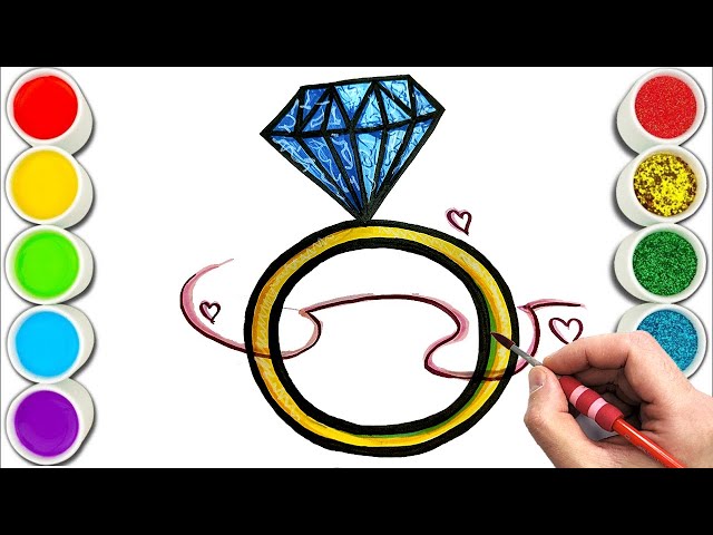 How to Draw a Ring - Easy Drawing Tutorial For Kids