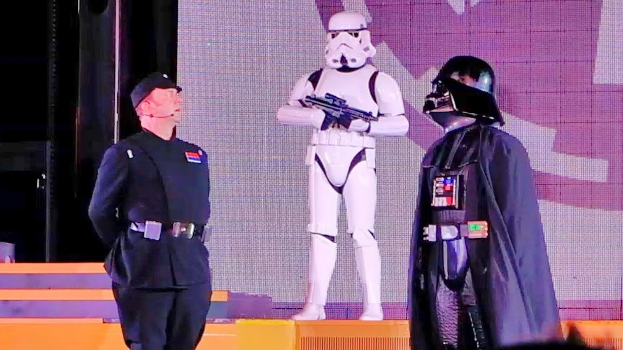 Imperial March with Darth Vader at Star Wars: Galactic Nights, Walt Disney World