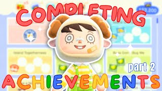 Completing every NOOK MILE achievement in ACNH  part 2