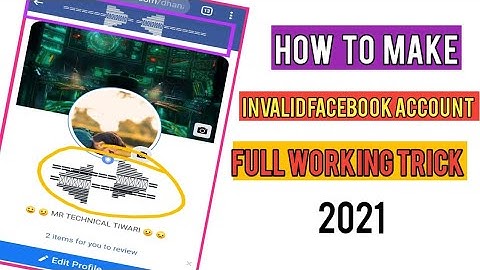 How to make Invalid name facebook account Without update apne fb id ka naam invalid kes kare