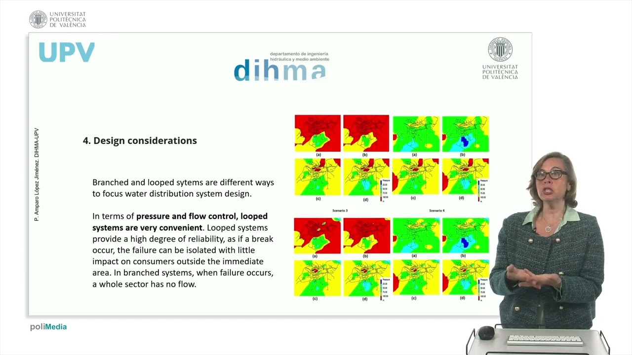 Reliability in water distribution systems: looped and branched networks | 6/6 | UPV