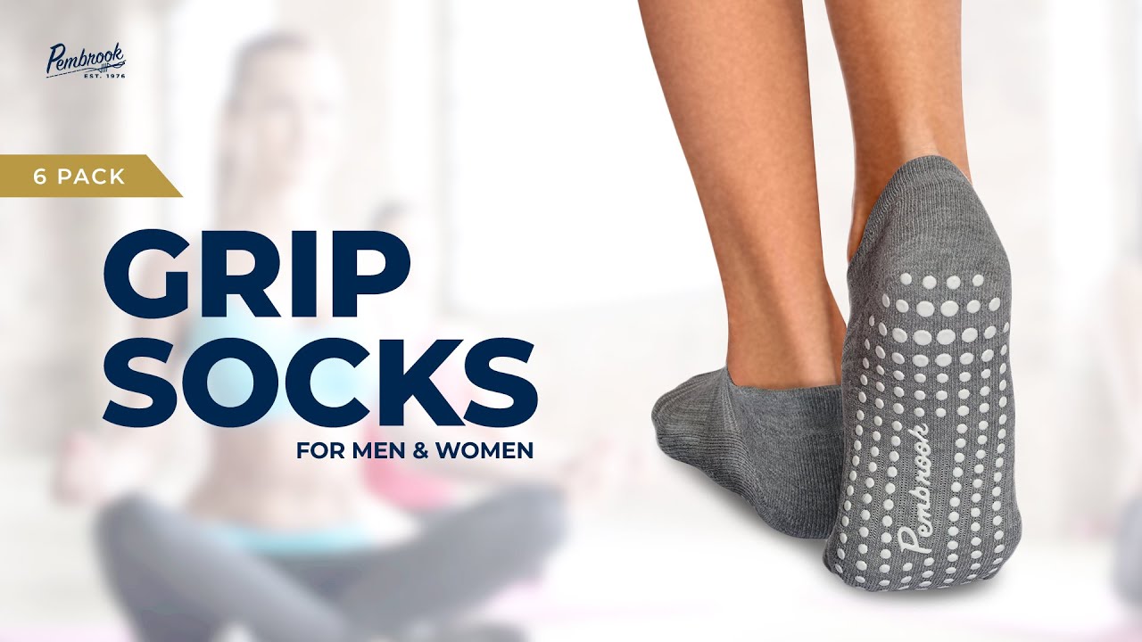 Barre socks with grips for women | Grip Socks for Women and Men | Pembrook