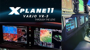 VARJO VR-3 Through the lens Virtual Reality footage in X-Plane 11