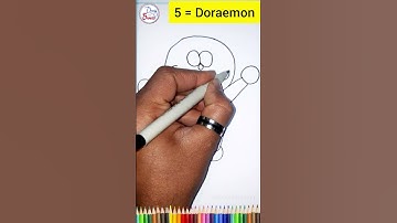 5 = Doraemon #drawing #shorts