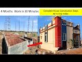 120 Days Work in 30 Minutes - Step By Step Complete House Construction Video