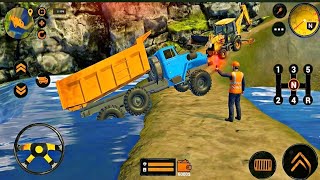 Backhoe Loader JCB Simulator Gameplay - Indian Vehicles JCB Truck Driving - Android Gameplay 