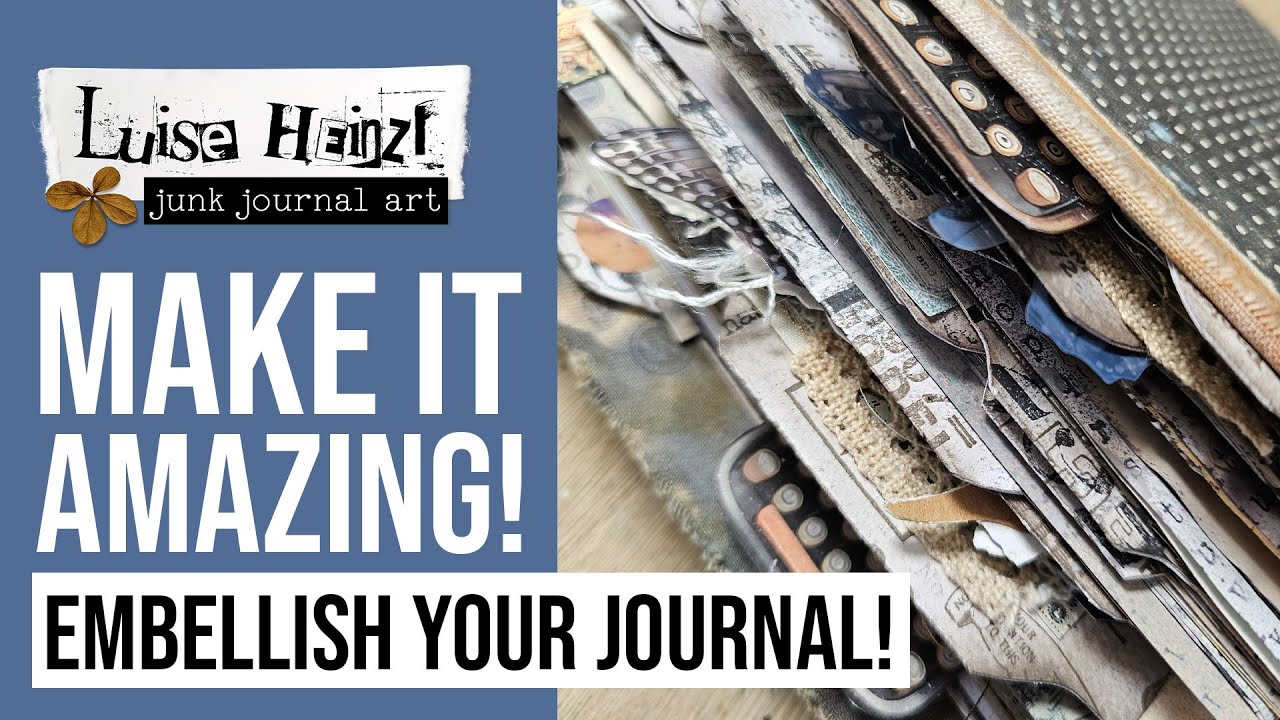 Unleash your artistry! LET'S EMBELLISH A JUNK JOURNAL with typewriter ephemera & make it AMAZING!