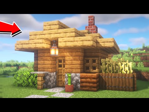 Minecraft: CONSTRUA UMA CASA BONITA EM 5 MINUTOS! (NO SURVIVAL) 