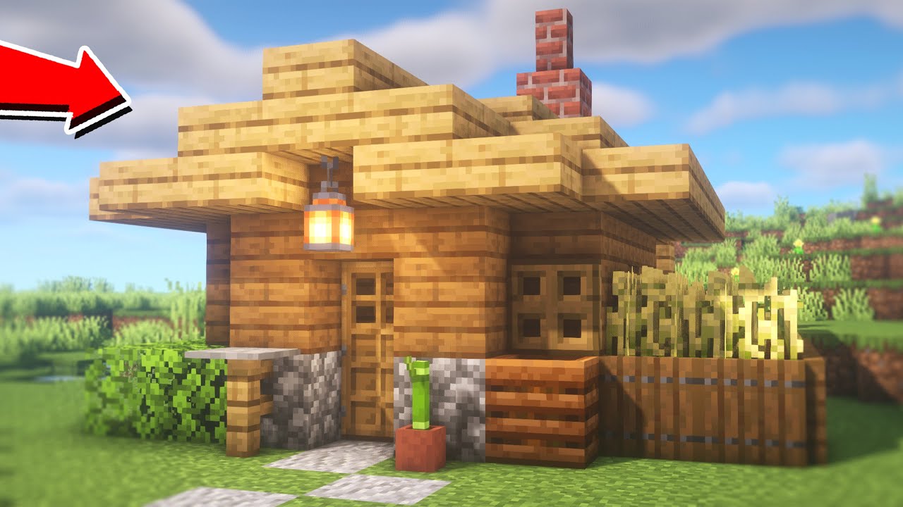 Minecraft - Casa simples para começo de survival - Tutorial 
