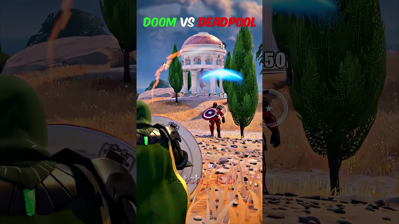 WAIT FOR THE END😂😂 DOOM VS DEADPOOL BYE BYE BYE EMOTE IN FORTNITE FUNNY MEME #fortnite #patch_hub