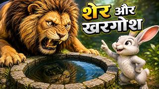 शेर और खरगोश की कहानी | Sher Aur Khargosh | Hindi Cartoon Story Actualización