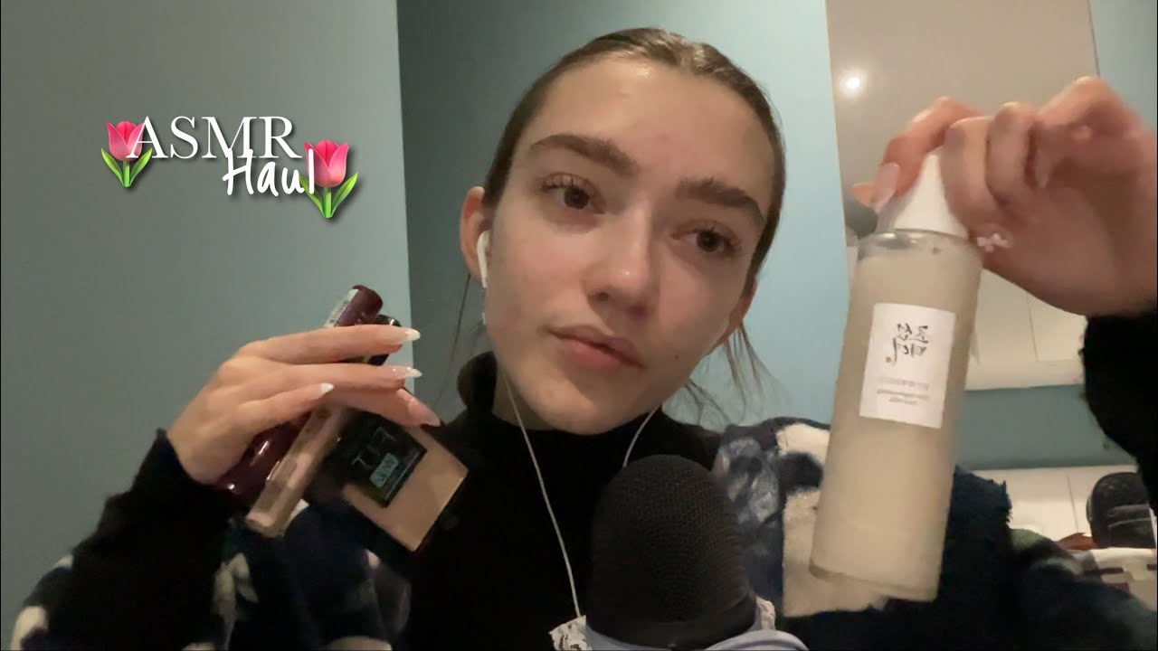 Я вернулась! ☺️ ASMR-обзор покупок и разговоры | Нежные постукивания и почесывания