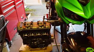 Kawasaki z1000 gear box problem..engine now out.