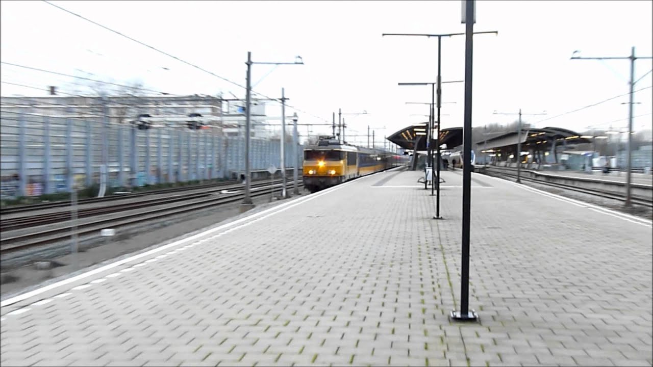 1763, Alsthom NS Reizigers Intercity ICRm passeert op snelheid Rotterdam Lombardijen, 11 1 '12