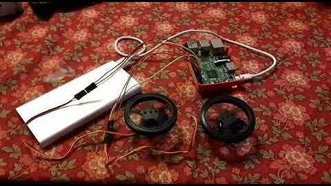 Spinning continuous servo wheels with Raspberry Pi