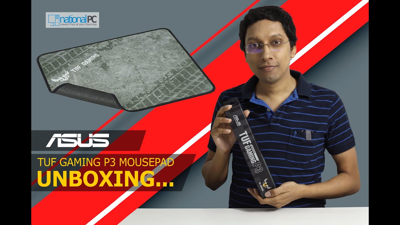 Asus Tuf Gaming P3 Durable Cloth Mouse Pad Review And Unboxing Hindi Youtube