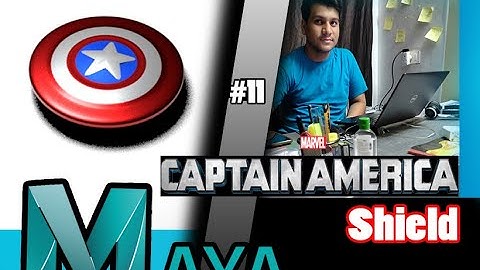 HOW TO MAKE (captain america shield) FOR BEGINNRE IN 3D MAYA.