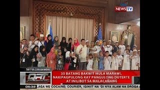 QRT: 35 batang Bakwit mula Marawi, nakipagpulong kay Pangulong Duterte at inilibot sa Malacañang