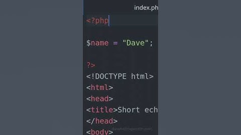 echo tag - PHP #php // echo is a statement, which is used to display the output.
