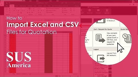 How to Import Excel and CSV Files for Quotation