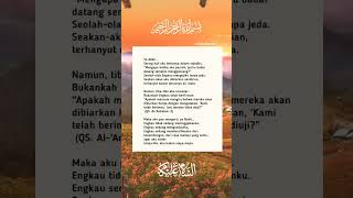 Dalam Sujudku Aku Bertanya  shorts sujudku doa