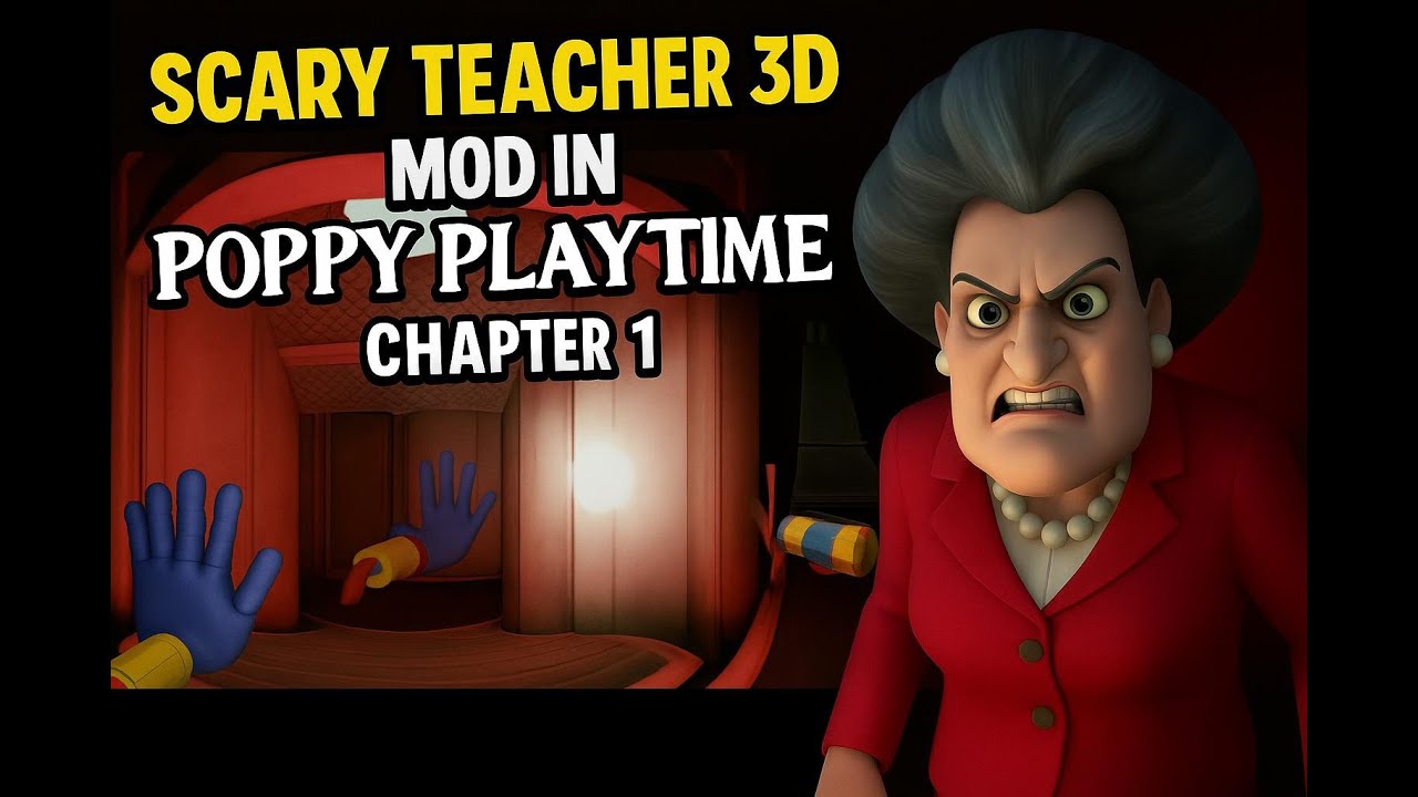 Thumbnail video untuk Scary Teacher 3D Mod (Cuplikan 2), Poppy Playtime - Chapter 1, 360° VR