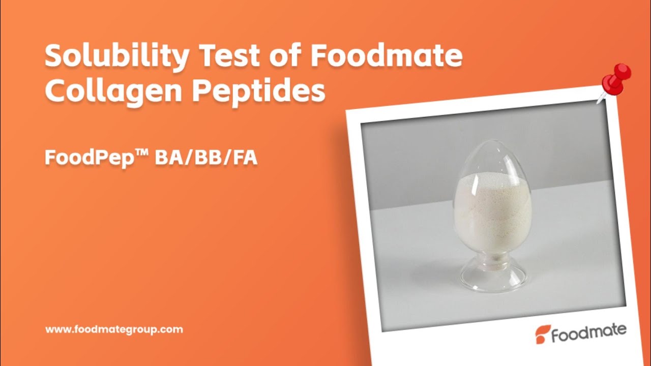Room-Temperature Water Solubility Test of Foodmate Collagen Peptides
