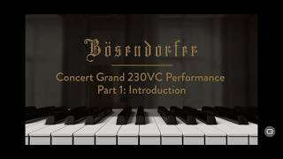 Bösendorfer Sound Secret Concert Grand 230Vc Performance Part 01