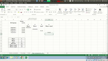 Excel   Operadores de comparación y de texto