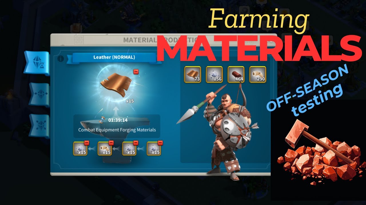 Farm Rok The best Way to Farm Materials in ROK during OffSeason - YouTube