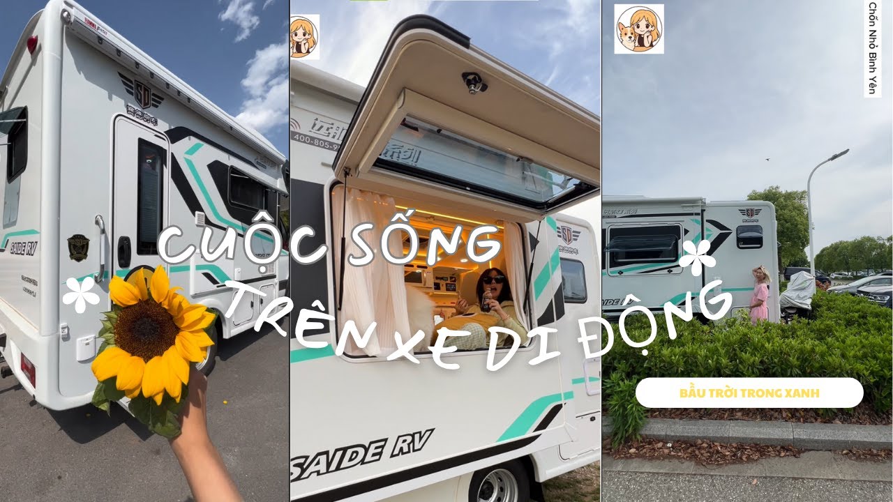 Cuộc sống trên xe di động – Phần 3 | Vào thành phố, ngủ trên xe, trời mưa vẫn làm việc nhà #rvlife