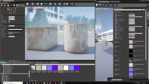 Unreal Engine 4 Two Material Blending Vertex Painting Shader