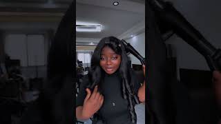 HOW TO CURL YOUR GLULESS WAVY WIG .