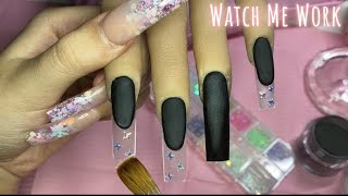 Watch Me Work: New Years Eve Nails | Acrylic Nail Tutorial
