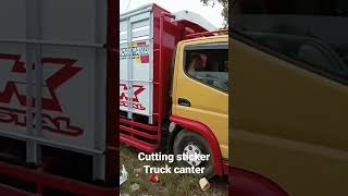 stiker truck canter#stiker cutting#shorts stiker truck canter#stiker cutting#shorts