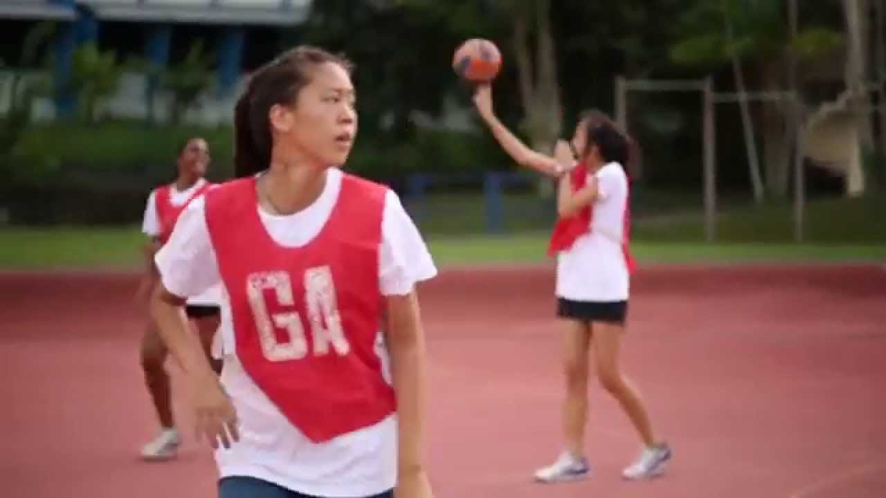 Heart of Anglo Chinese Junior College Netball Team