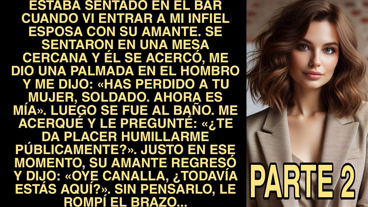 Estaba Sentado En El Bar Cuando Vi Entrar A Mi Infiel Esposa Con Su Amante. Se Sentaron En Una Mesa
