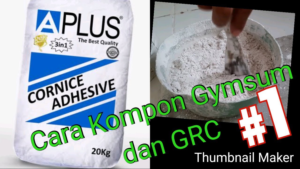 Cara kompon grc  gypsum YouTube